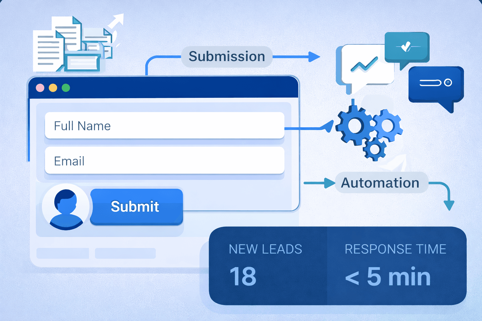 Form submission automation workflow